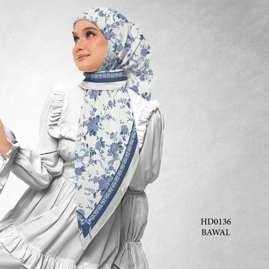 Tudung Bawal (Square Hijab) in HD0136