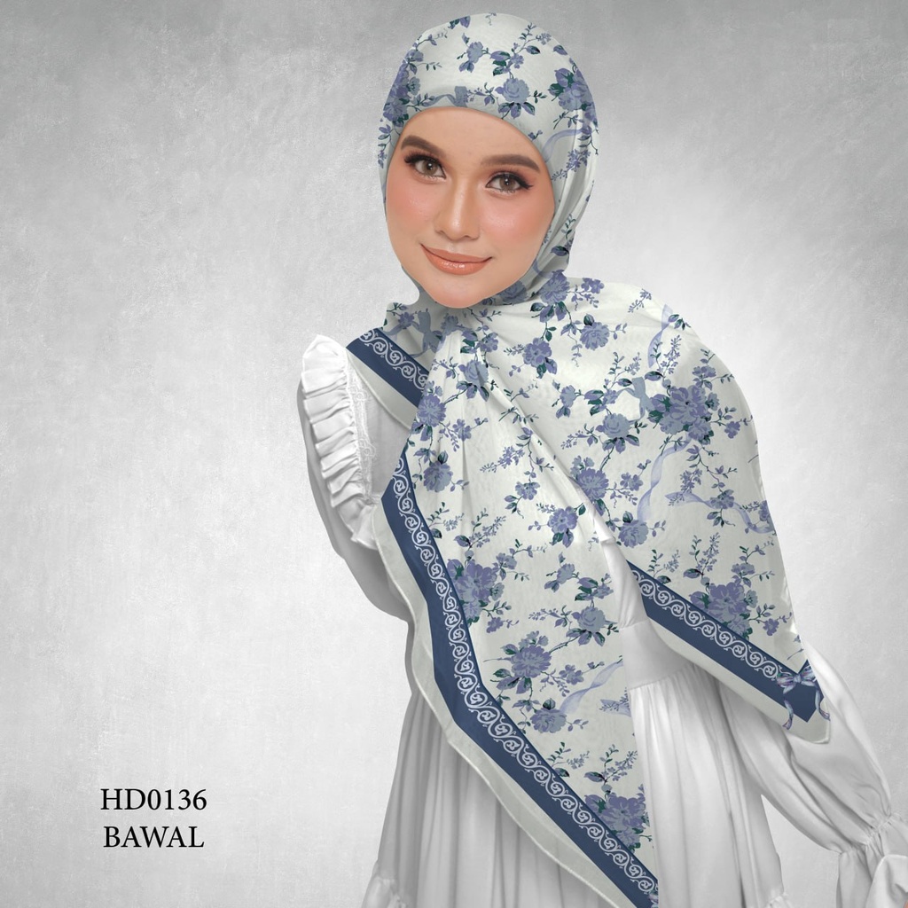 Tudung Bawal (Square Hijab) in HD0136