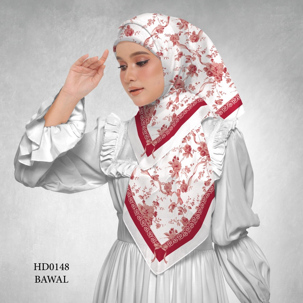 Tudung Bawal (Square Hijab) in HD0148