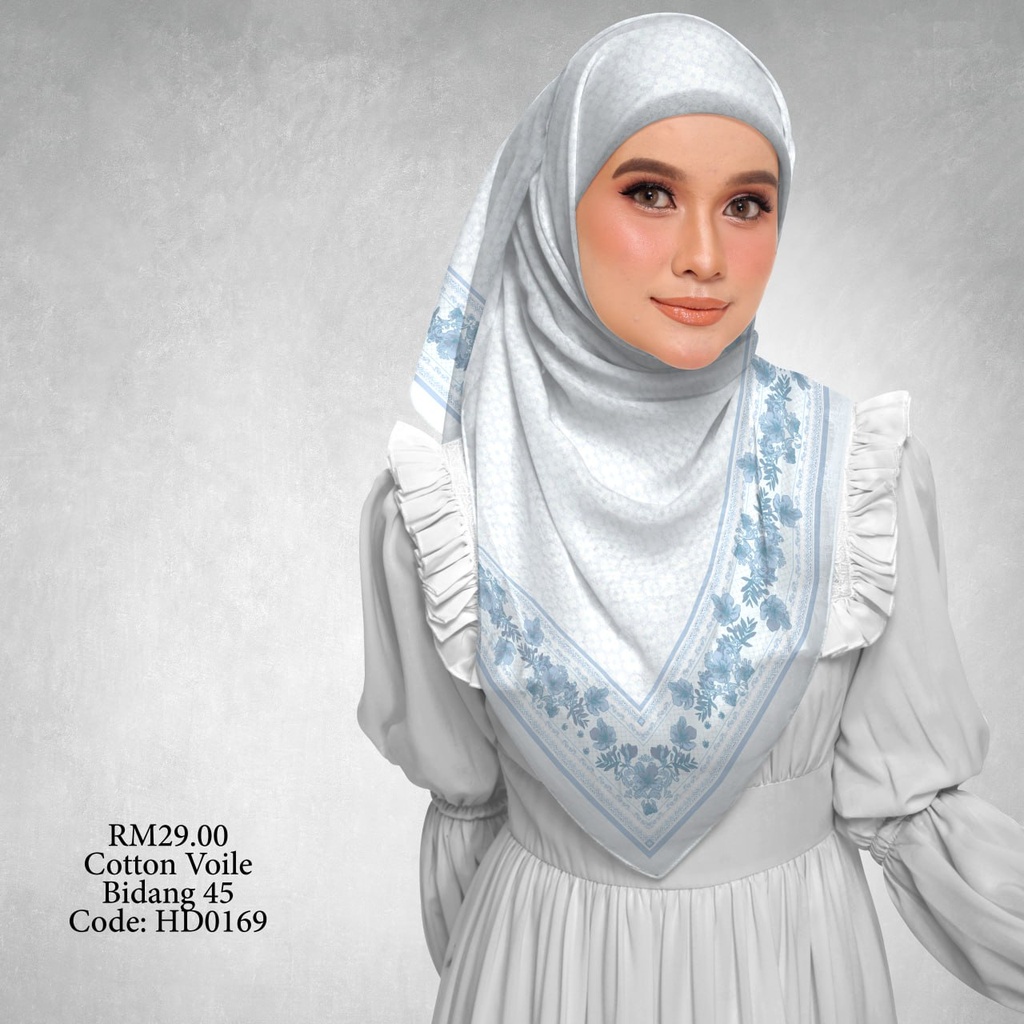 Tudung Bawal (Square Hijab) in HD0169