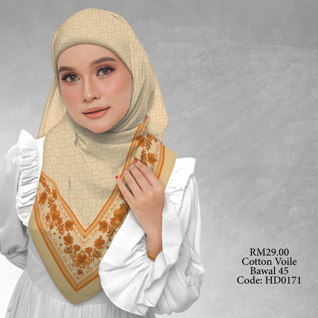 Tudung Bawal (Square Hijab) in HD0171