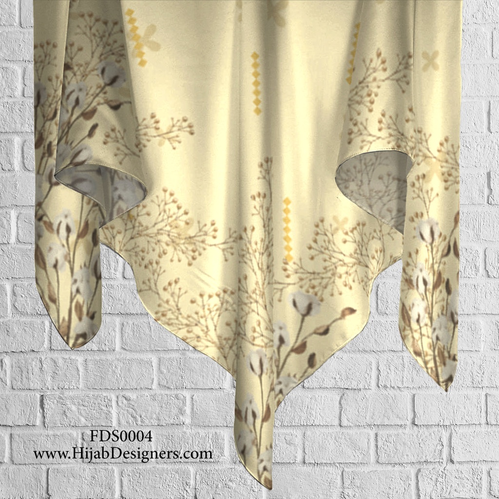 Tudung Bawal (Square Hijab) in FDS0004 (Cotton Voile Premium, Bidang 40" (Kids), Bawal Biasa (No Awning), Tak Tambah Nama, Taknak Giftcard)
