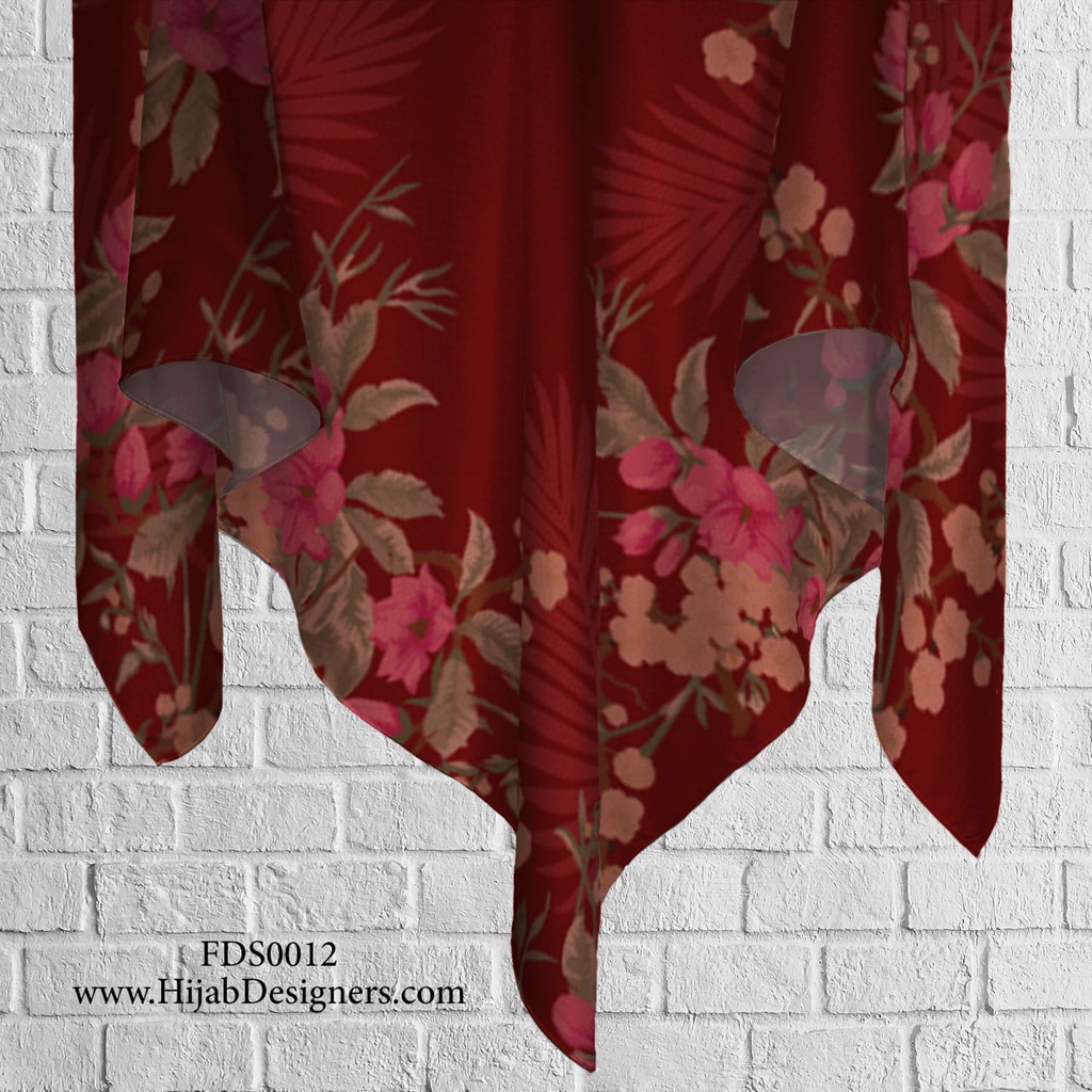 Tudung Bawal (Square Hijab) in FDS0012 (Cotton Voile Premium, Bidang 40" (Kids), Bawal Biasa (No Awning), Tak Tambah Nama, Taknak Giftcard)