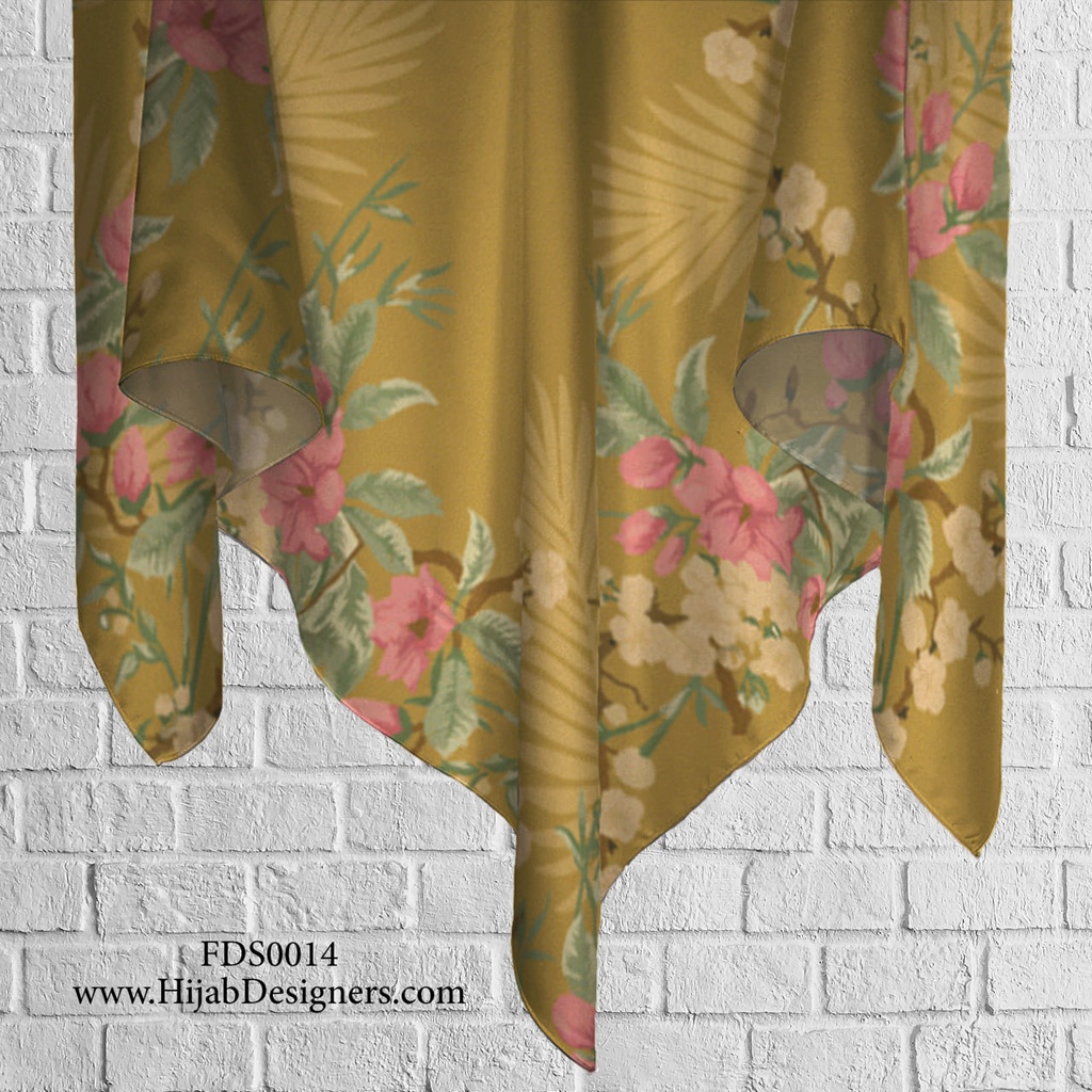 Tudung Bawal (Square Hijab) in FDS0014 (Cotton Voile Premium, Bidang 40" (Kids), Bawal Biasa (No Awning), Tak Tambah Nama, Taknak Giftcard)