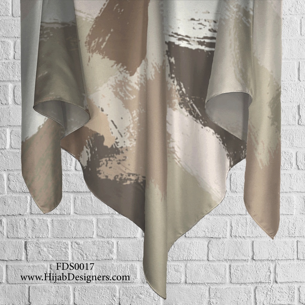 Tudung Bawal (Square Hijab) in FDS0017 (Cotton Voile Premium, Bidang 40" (Kids), Bawal Biasa (No Awning), Tak Tambah Nama, Taknak Giftcard)