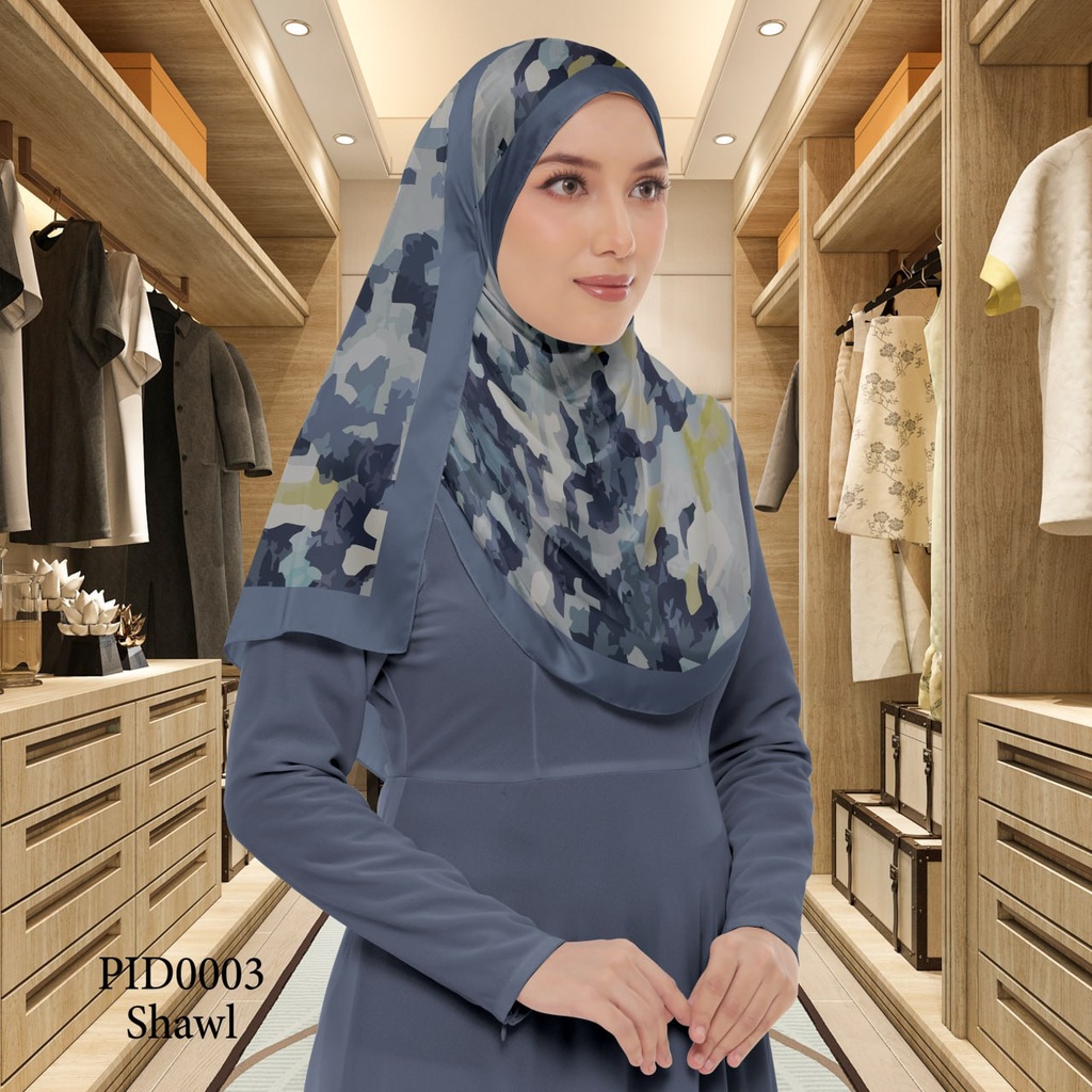 Tudung Shawl in PID0003 (Standard 1.8m x 0.7m, Chiffon Babydoll, Tak Tambah Nama, Taknak Giftcard)
