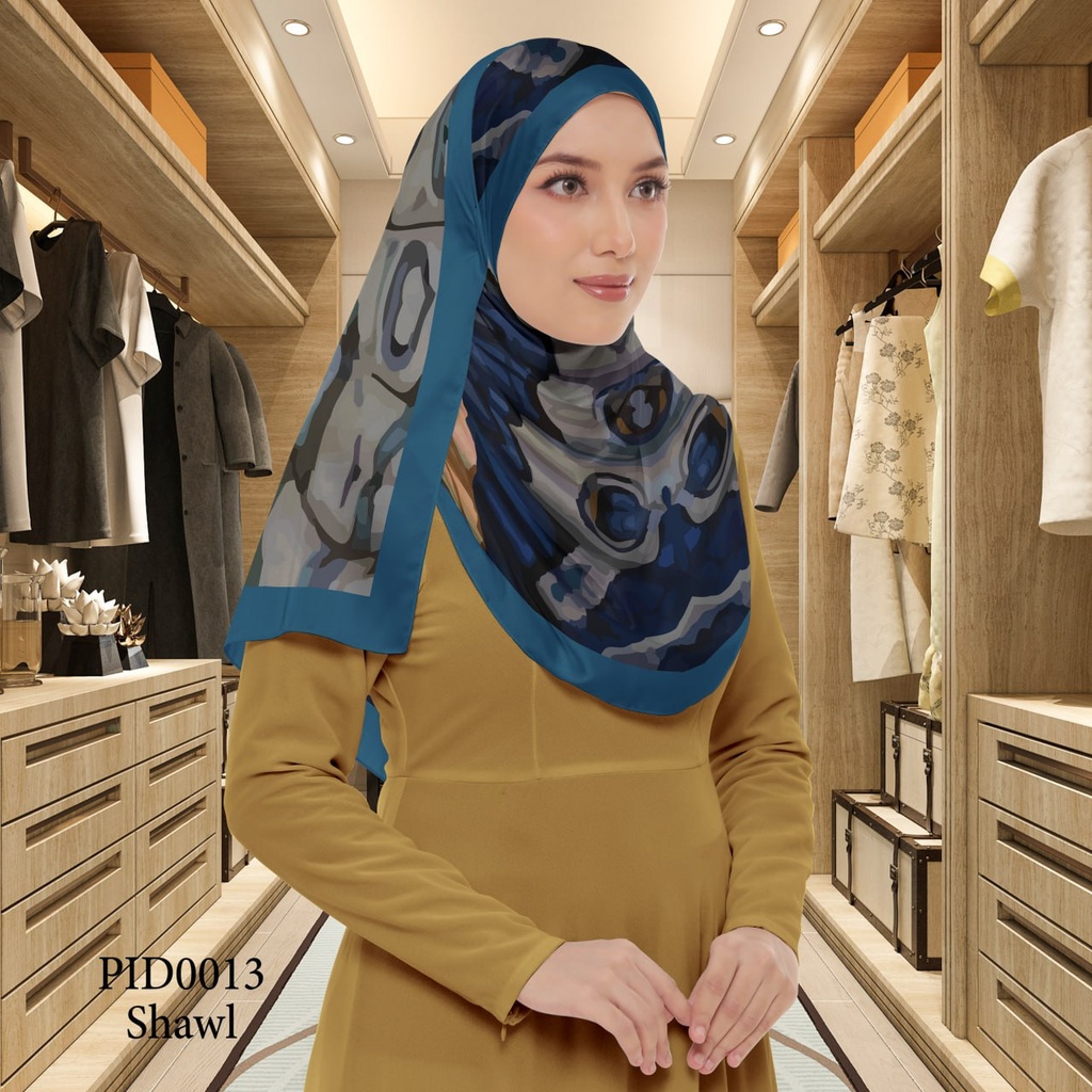 Tudung Shawl in PID0013 (Standard 1.8m x 0.7m, Chiffon Babydoll, Tak Tambah Nama, Taknak Giftcard)
