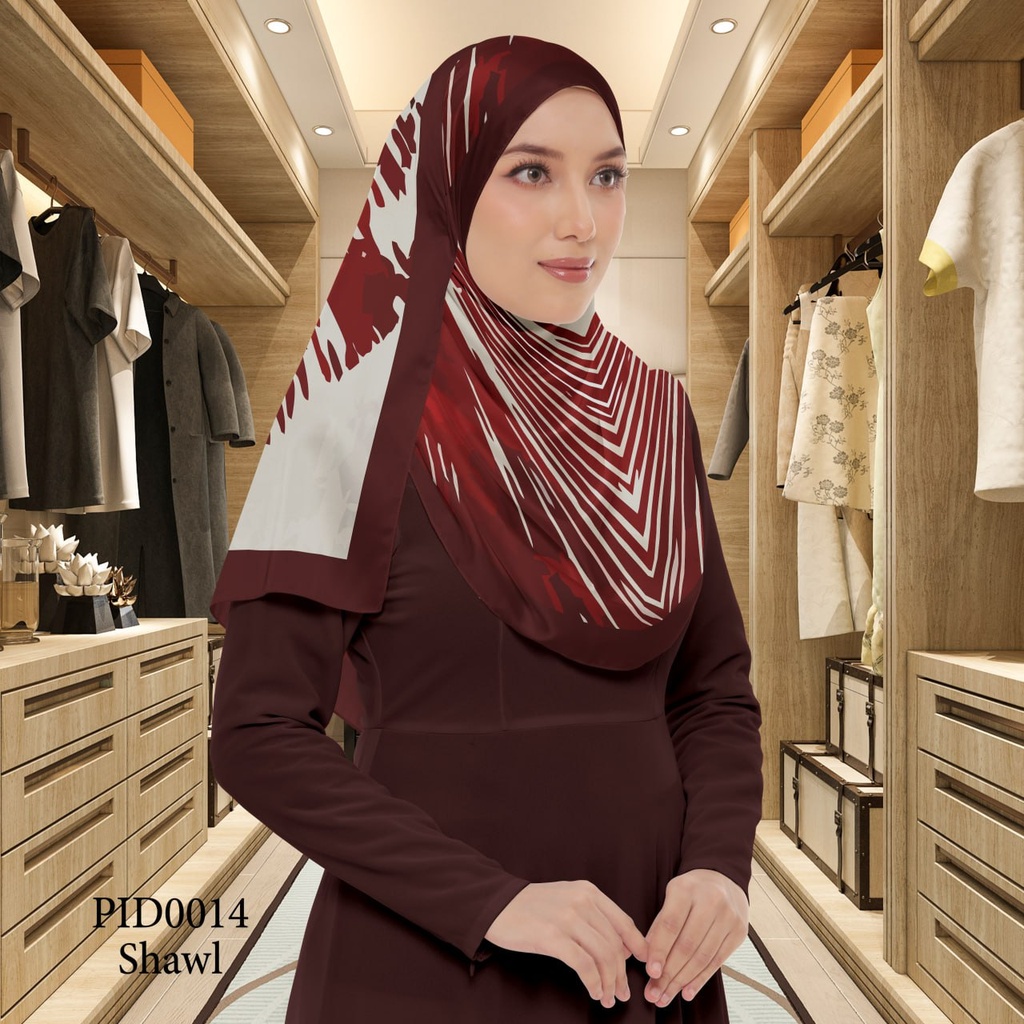 Tudung Shawl in PID0014 (Standard 1.8m x 0.7m, Chiffon Babydoll, Tak Tambah Nama, Taknak Giftcard)