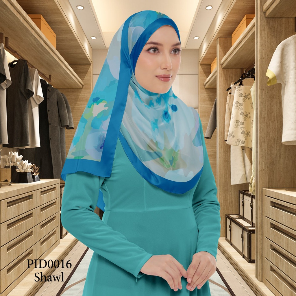 Tudung Shawl in PID0016 (Standard 1.8m x 0.7m, Chiffon Babydoll, Tak Tambah Nama, Taknak Giftcard)