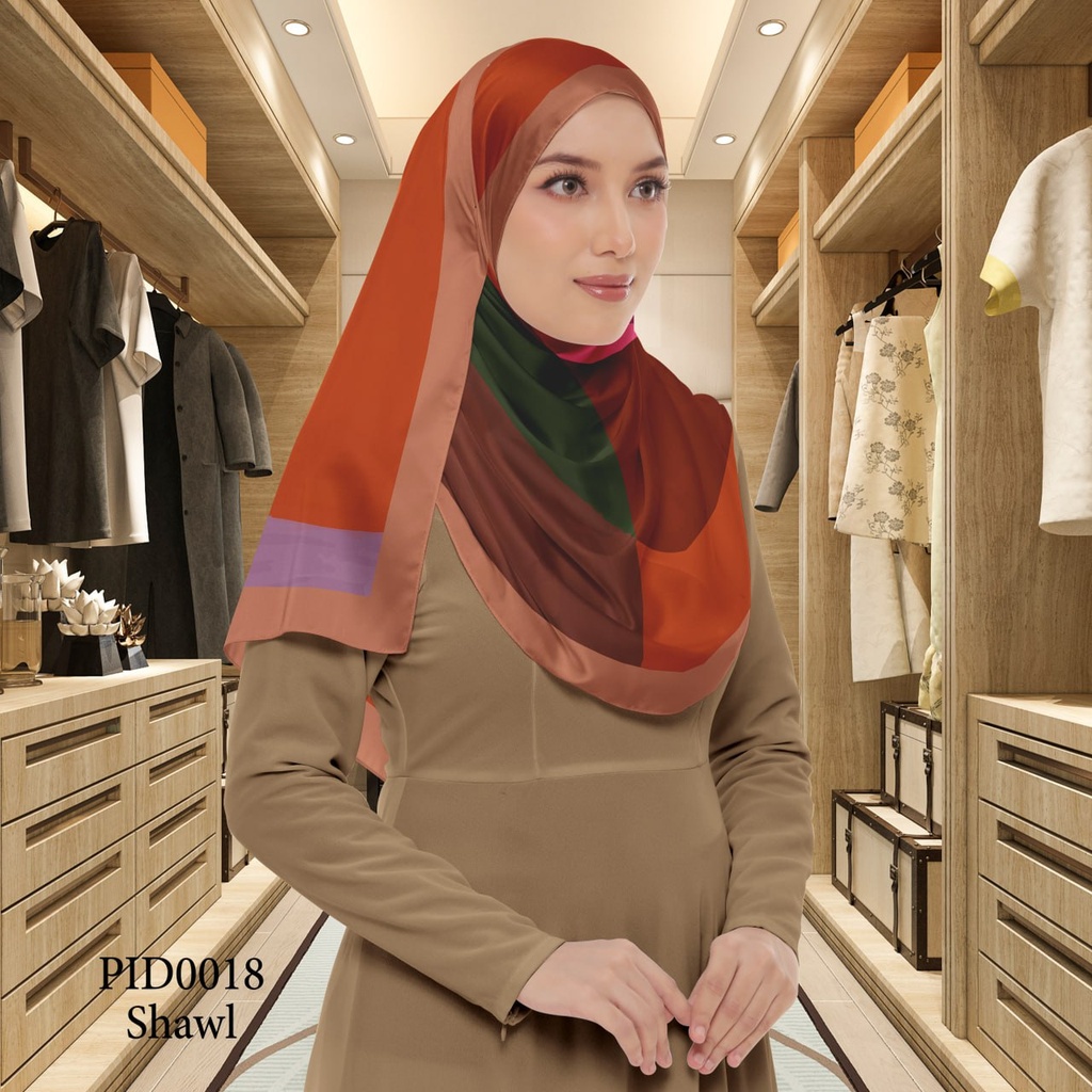 Tudung Shawl in PID0018 (Standard 1.8m x 0.7m, Chiffon Babydoll, Tak Tambah Nama, Taknak Giftcard)