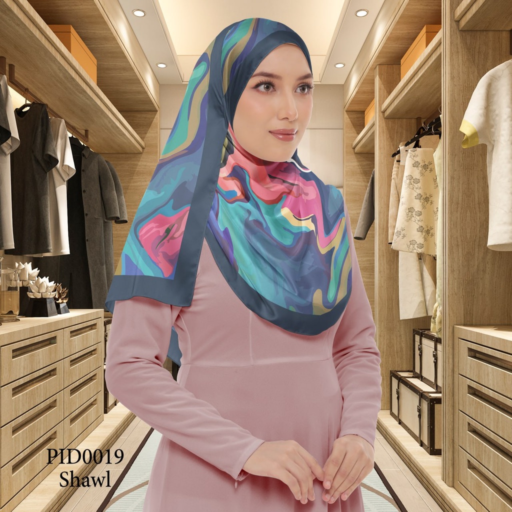Tudung Shawl in PID0019 (Standard 1.8m x 0.7m, Chiffon Babydoll, Tak Tambah Nama, Taknak Giftcard)