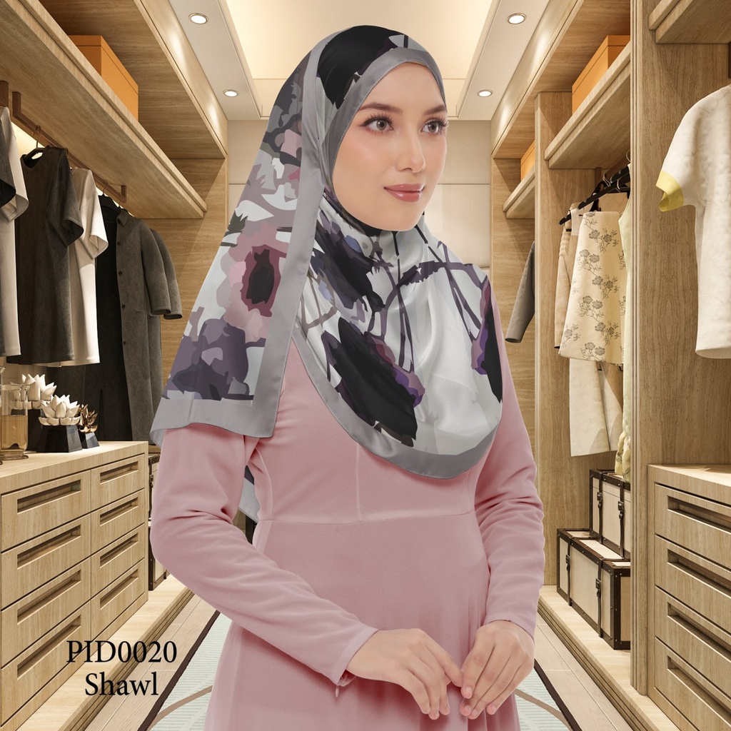 Tudung Shawl in PID0020 (Standard 1.8m x 0.7m, Chiffon Babydoll, Tak Tambah Nama, Taknak Giftcard)