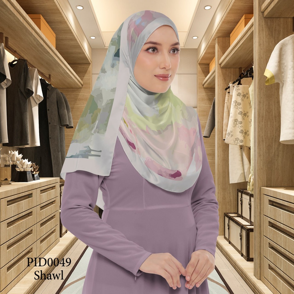 Tudung Shawl in PID0049 (Standard 1.8m x 0.7m, Chiffon Babydoll, Tak Tambah Nama, Taknak Giftcard)