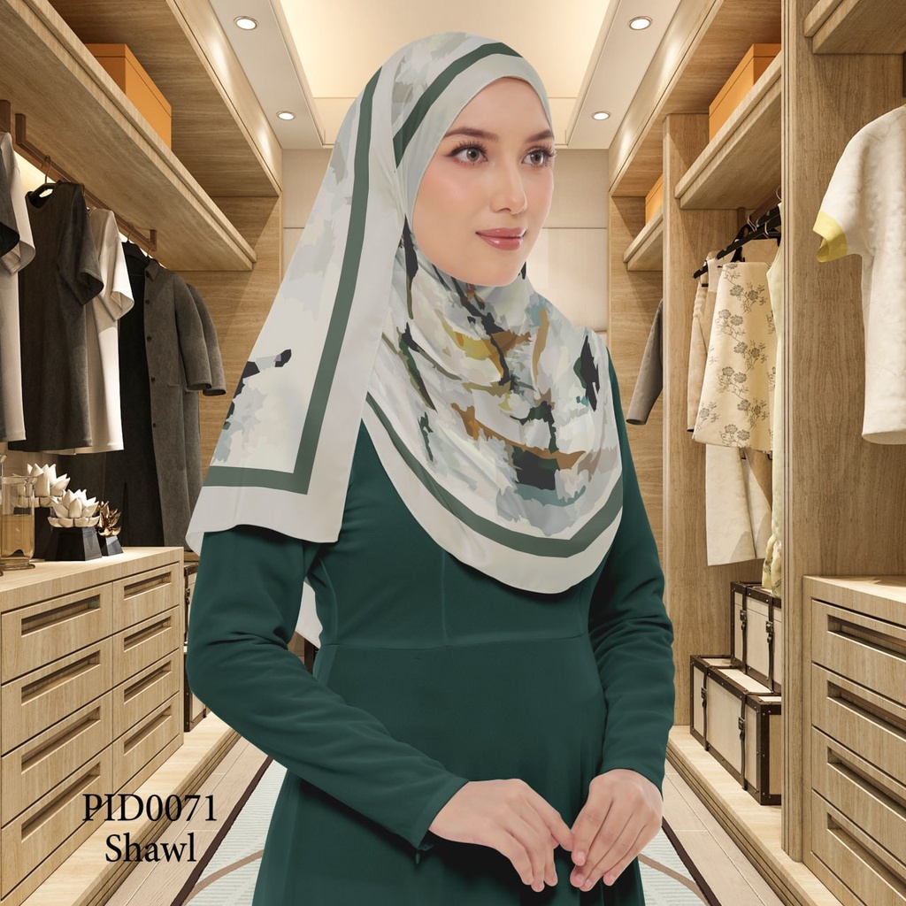 Tudung Shawl in PID0071 (Standard 1.8m x 0.7m, Chiffon Babydoll, Tak Tambah Nama, Taknak Giftcard)