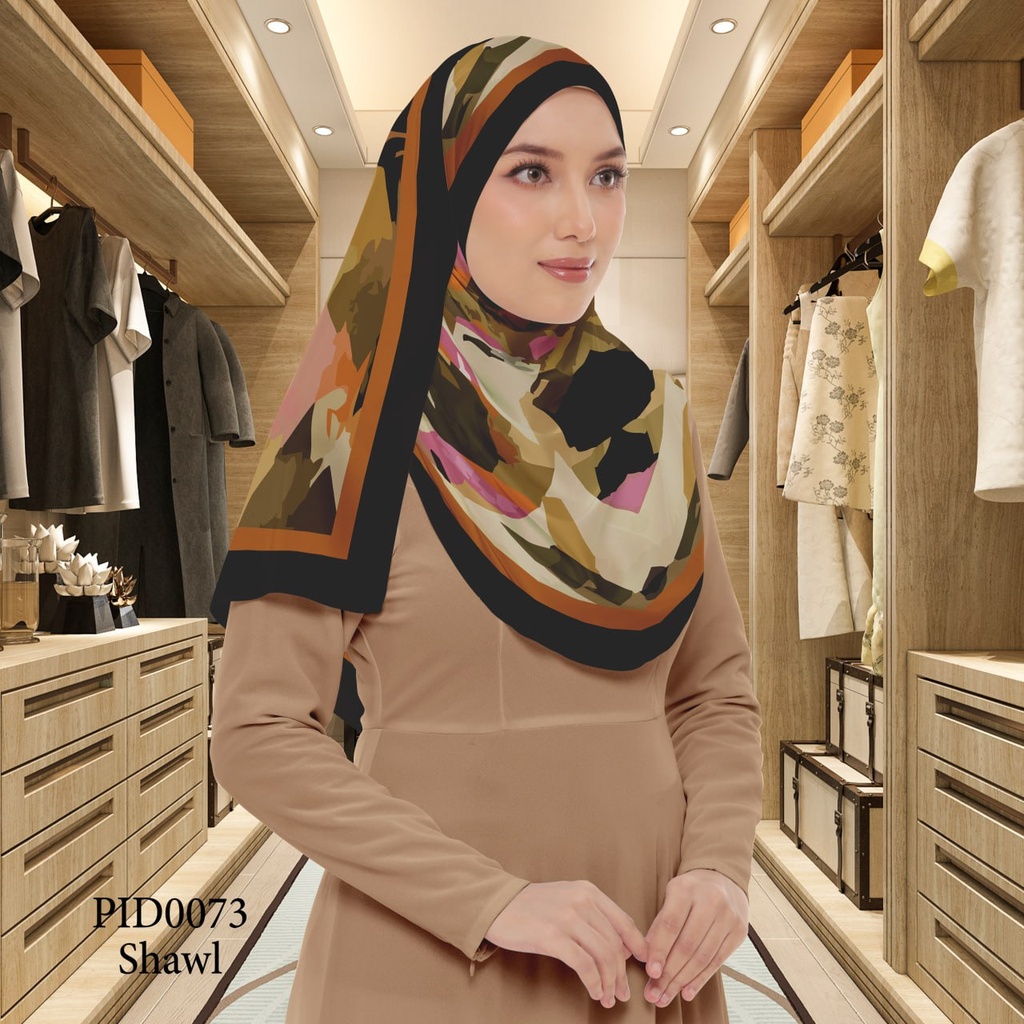 Tudung Shawl in PID0073 (Standard 1.8m x 0.7m, Chiffon Babydoll, Tak Tambah Nama, Taknak Giftcard)