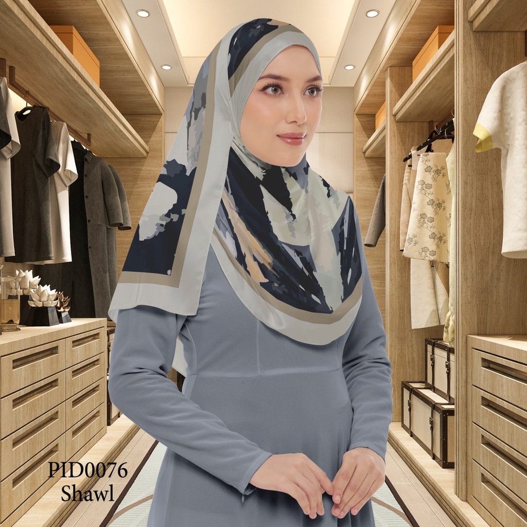 Tudung Shawl in PID0076 (Standard 1.8m x 0.7m, Chiffon Babydoll, Tak Tambah Nama, Taknak Giftcard)