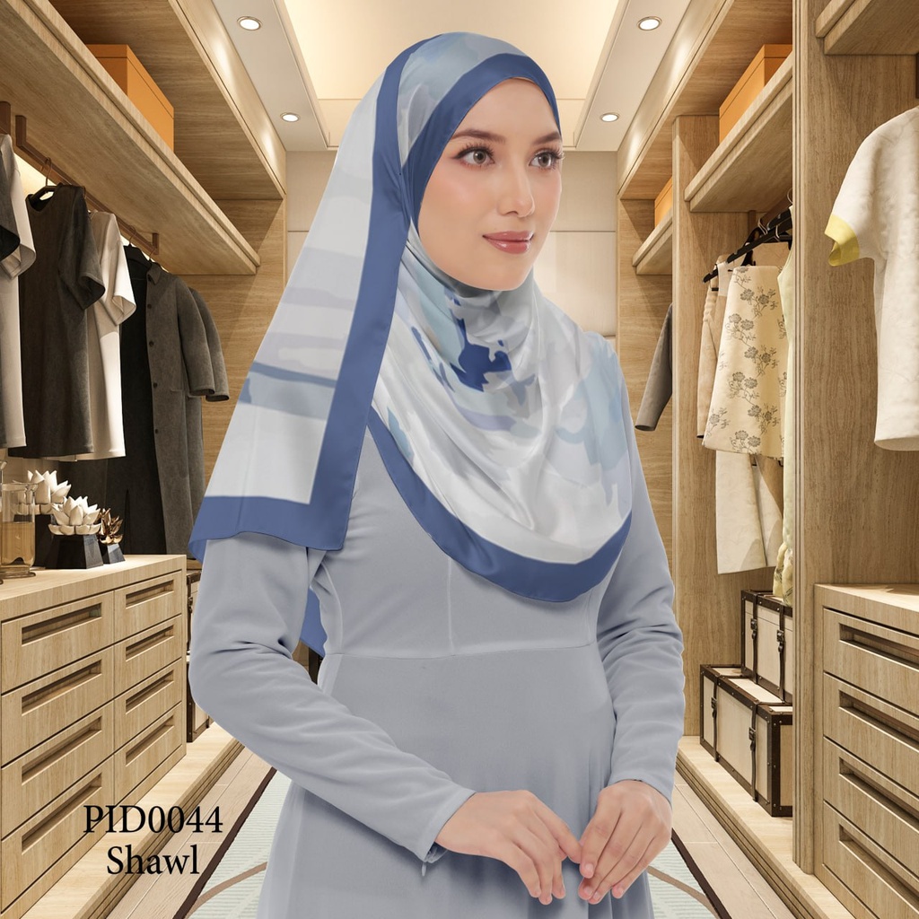 Tudung Shawl in PID0044 (Standard 1.8m x 0.7m, Chiffon Babydoll, Tak Tambah Nama, Taknak Giftcard)