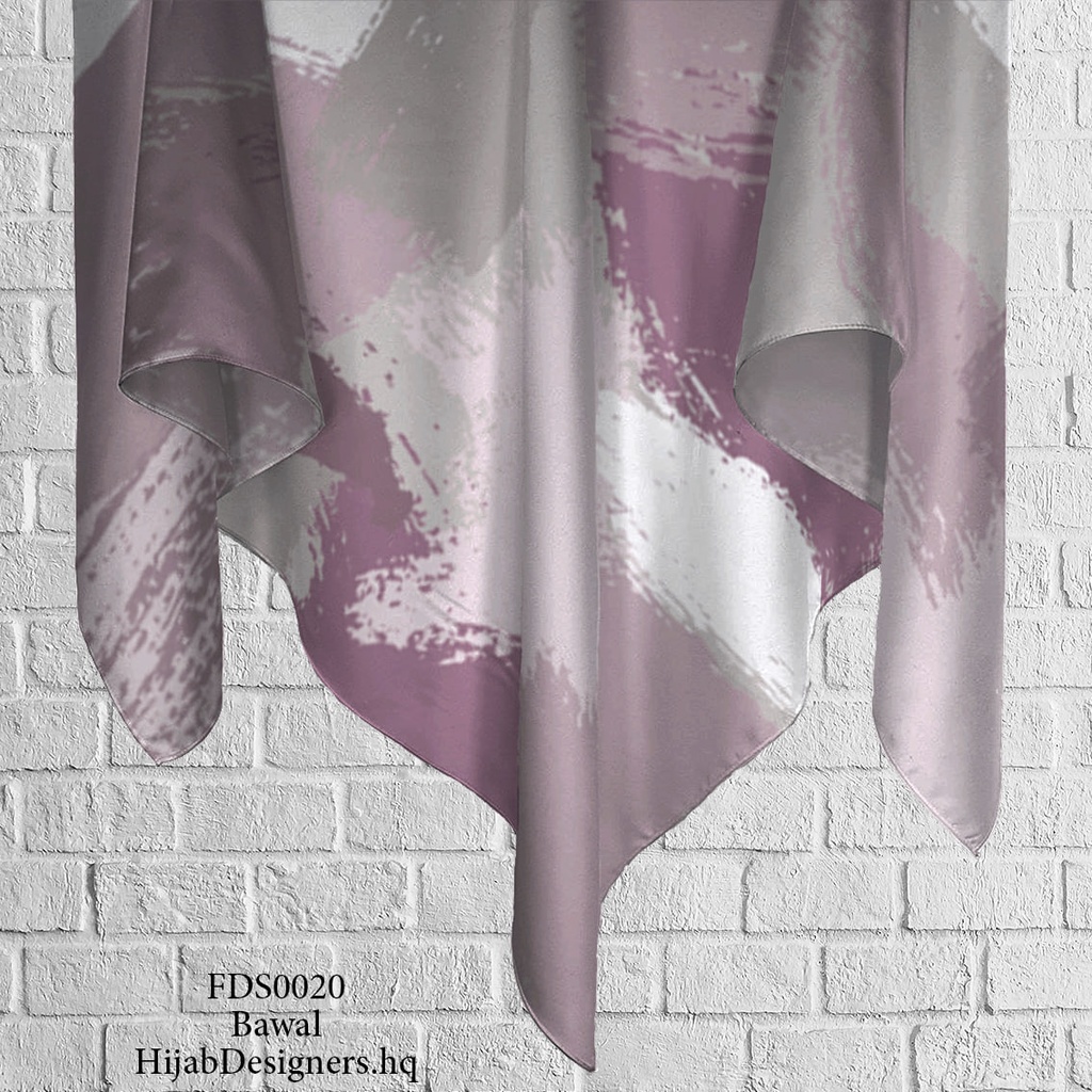 Tudung Bawal (Square Hijab) in FDS0020 (Cotton Voile Premium, Bidang 40" (Kids), Bawal Biasa (No Awning), Tak Tambah Nama, Taknak Giftcard)