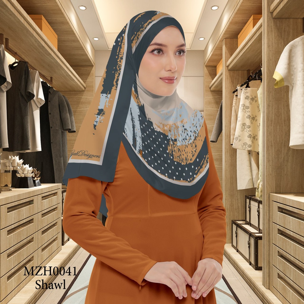 Tudung Shawl in MZH0041 (Standard 1.8m x 0.7m, Chiffon Babydoll, Tak Tambah Nama, Taknak Giftcard)
