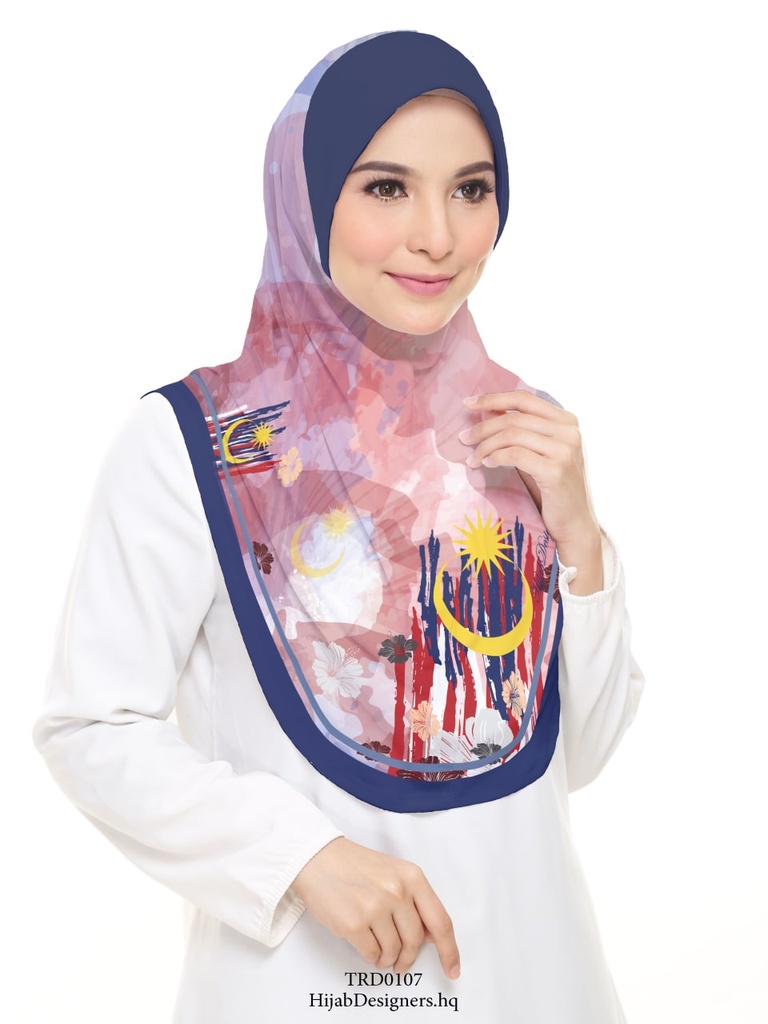 Tudung Sarung Printed in TRD0107 (Kids M, Jahit Penuh, Taknak Giftcard)