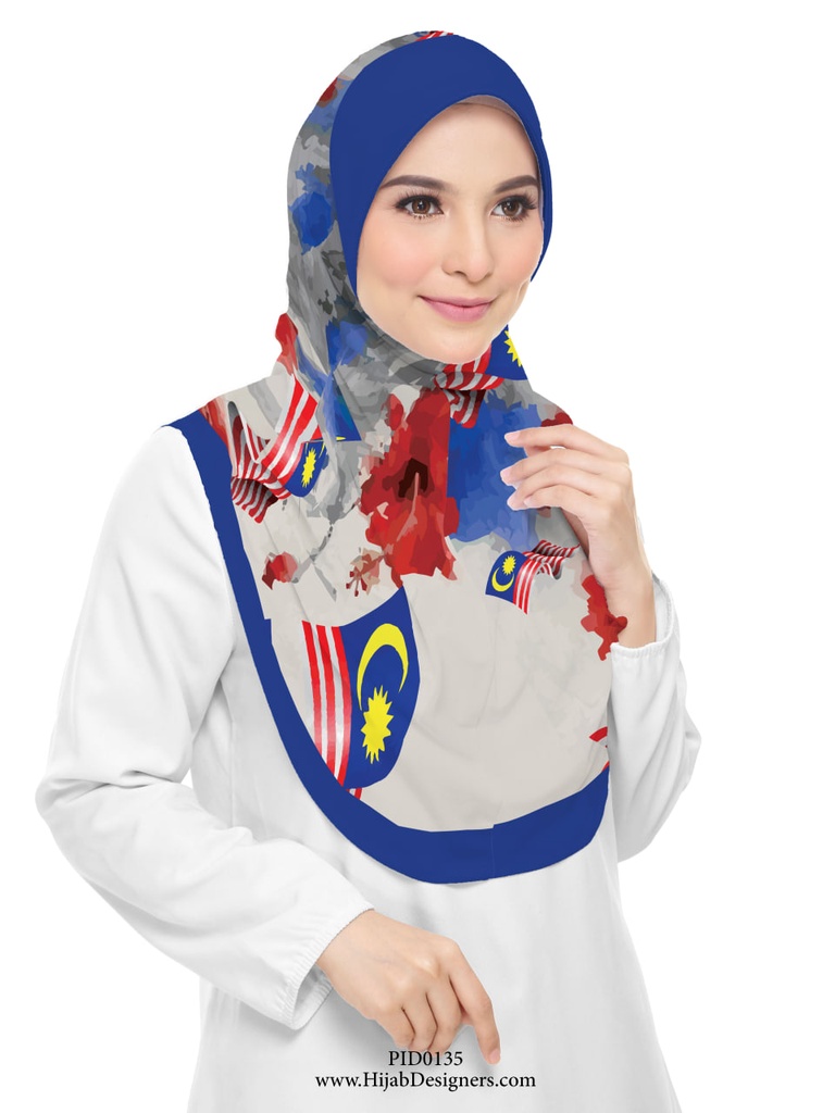 Tudung Sarung Printed in PID0135 (Kids M, Jahit Penuh, Taknak Giftcard)