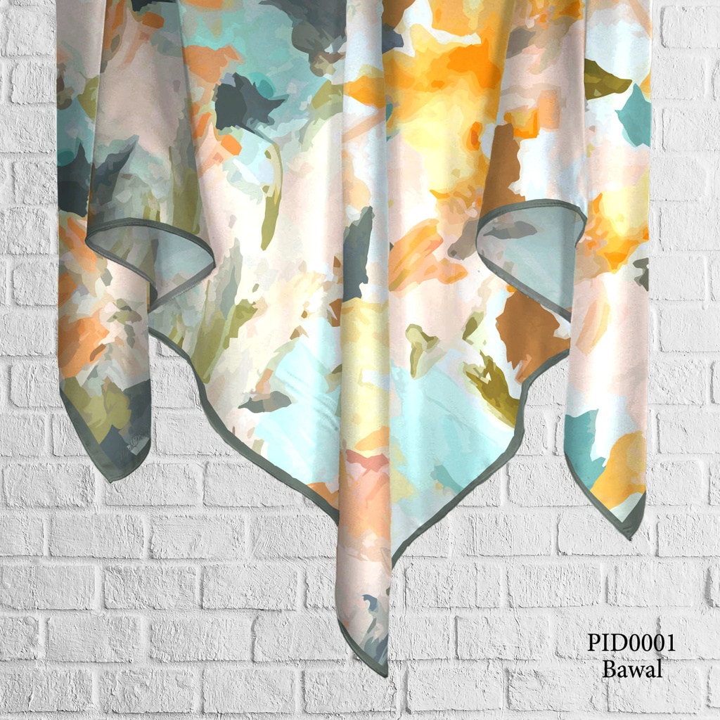 Tudung Bawal (Square Hijab) in PID0001 (Cotton Voile Premium, Bidang 40" (Kids), Bawal Biasa (No Awning), Tak Tambah Nama, Taknak Giftcard)