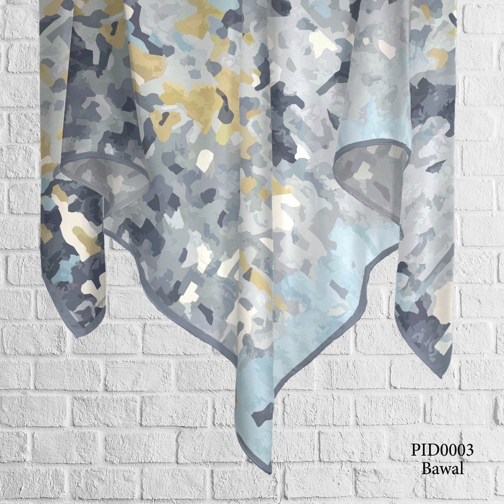 Tudung Bawal (Square Hijab) in PID0003 (Cotton Voile Premium, Bidang 40" (Kids), Bawal Biasa (No Awning), Tak Tambah Nama, Taknak Giftcard)