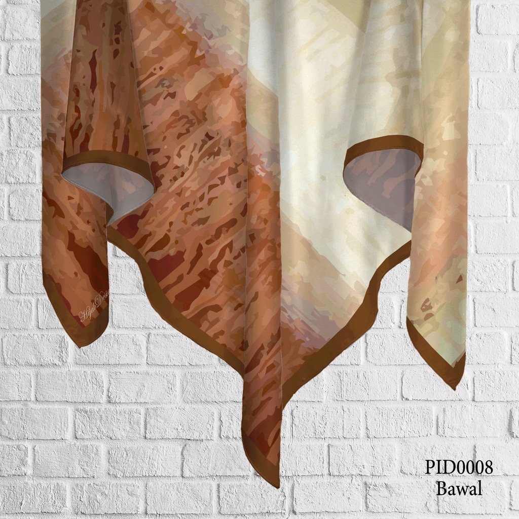 Tudung Bawal (Square Hijab) in PID0008 (Cotton Voile Premium, Bidang 40" (Kids), Bawal Biasa (No Awning), Tak Tambah Nama, Taknak Giftcard)