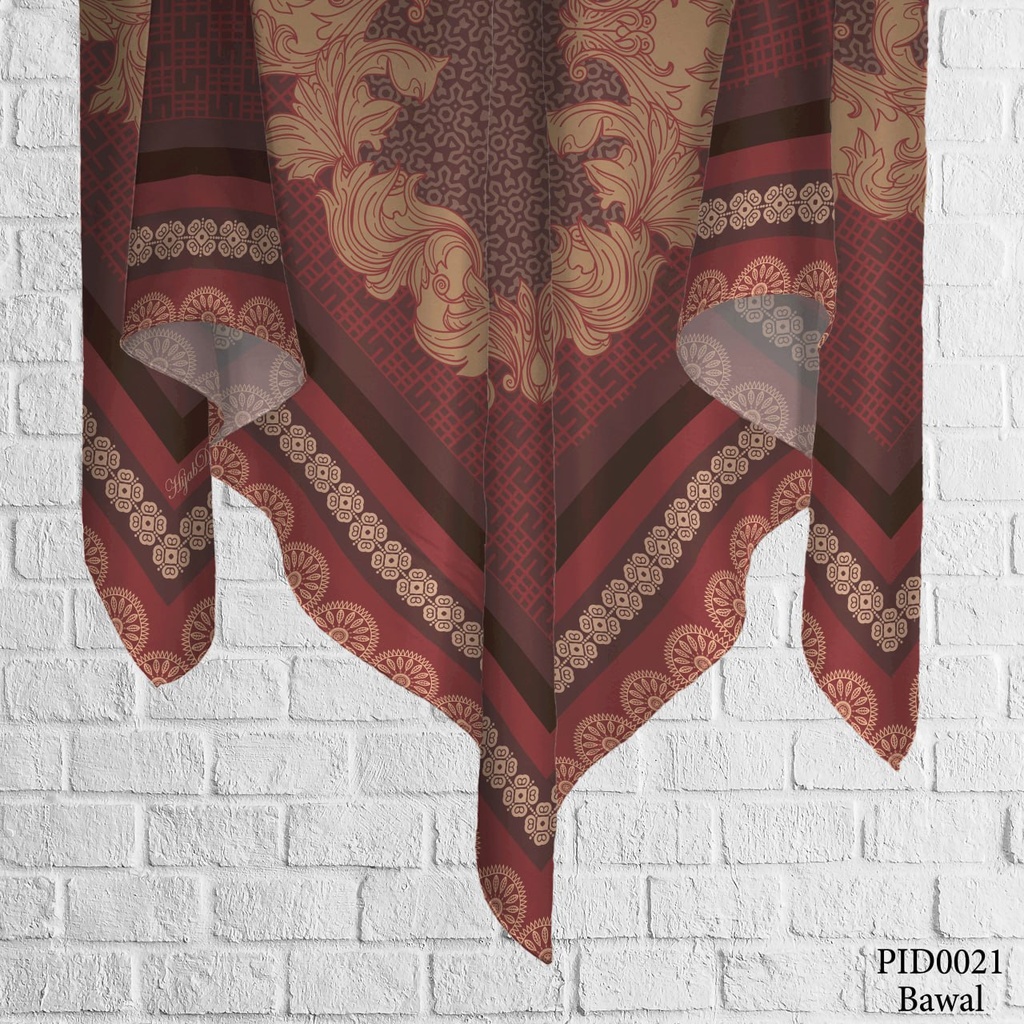 Tudung Bawal (Square Hijab) in PID0021 (Cotton Voile Premium, Bidang 40" (Kids), Bawal Biasa (No Awning), Tak Tambah Nama, Taknak Giftcard)