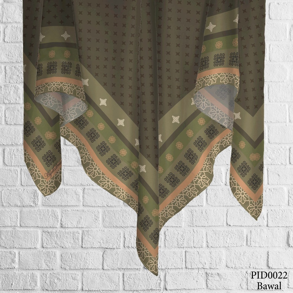 Tudung Bawal (Square Hijab) in PID0022 (Cotton Voile Premium, Bidang 40" (Kids), Bawal Biasa (No Awning), Tak Tambah Nama, Taknak Giftcard)