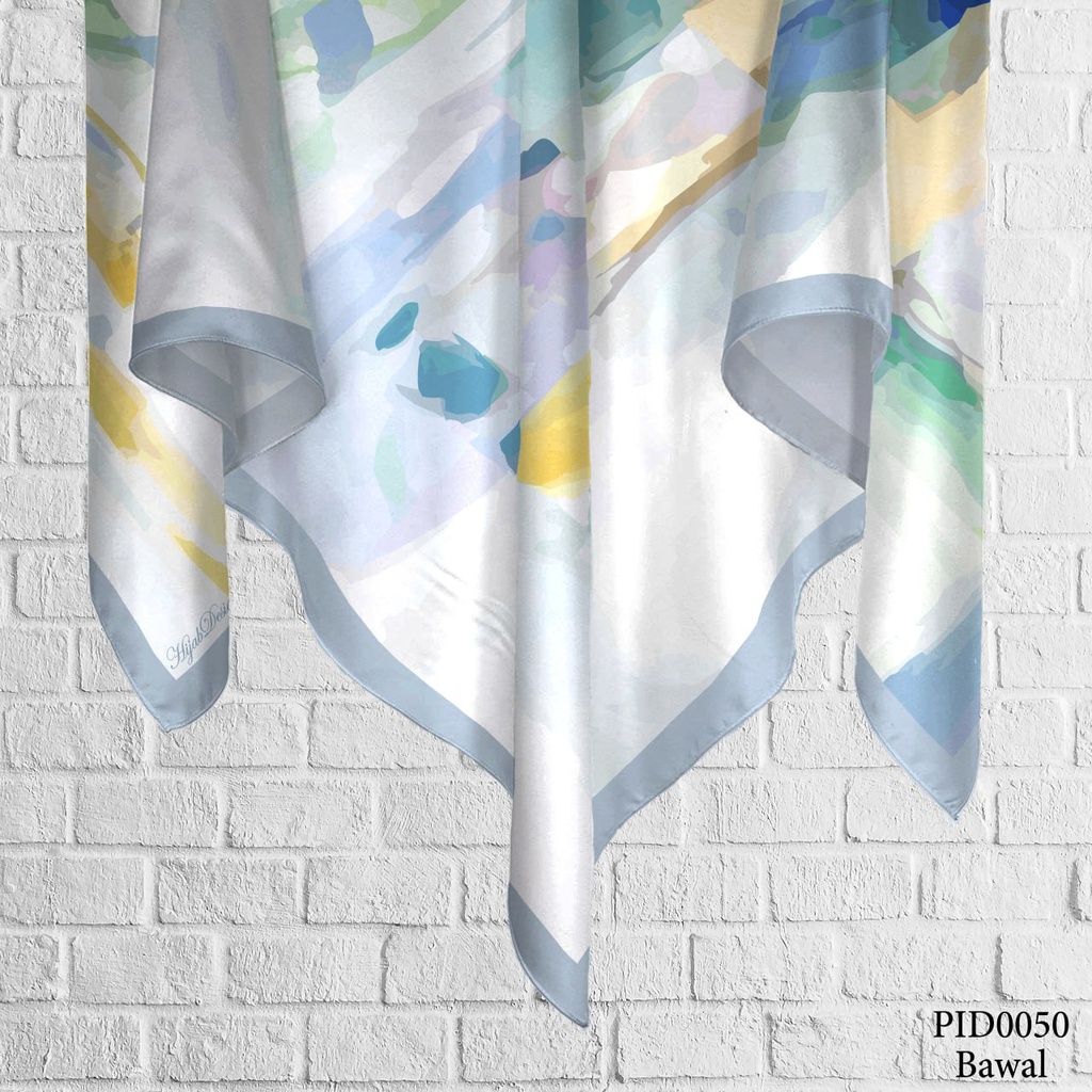Tudung Bawal (Square Hijab) in PID0050 (Cotton Voile Premium, Bidang 40" (Kids), Bawal Biasa (No Awning), Tak Tambah Nama, Taknak Giftcard)