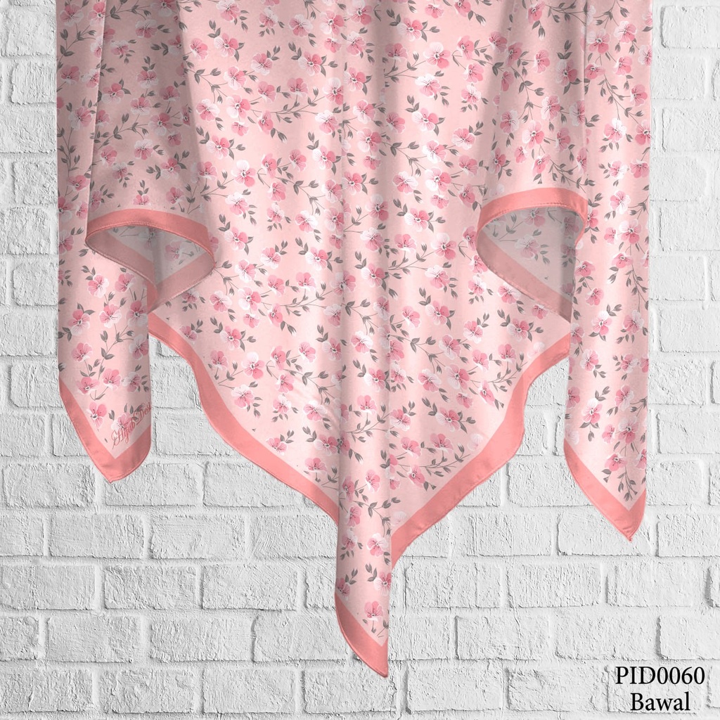 Tudung Bawal (Square Hijab) in PID0060 (Cotton Voile Premium, Bidang 40" (Kids), Bawal Biasa (No Awning), Tak Tambah Nama, Taknak Giftcard)