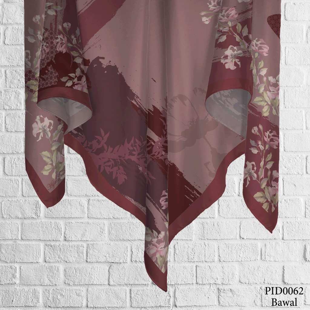 Tudung Bawal (Square Hijab) in PID0062 (Cotton Voile Premium, Bidang 40" (Kids), Bawal Biasa (No Awning), Tak Tambah Nama, Taknak Giftcard)