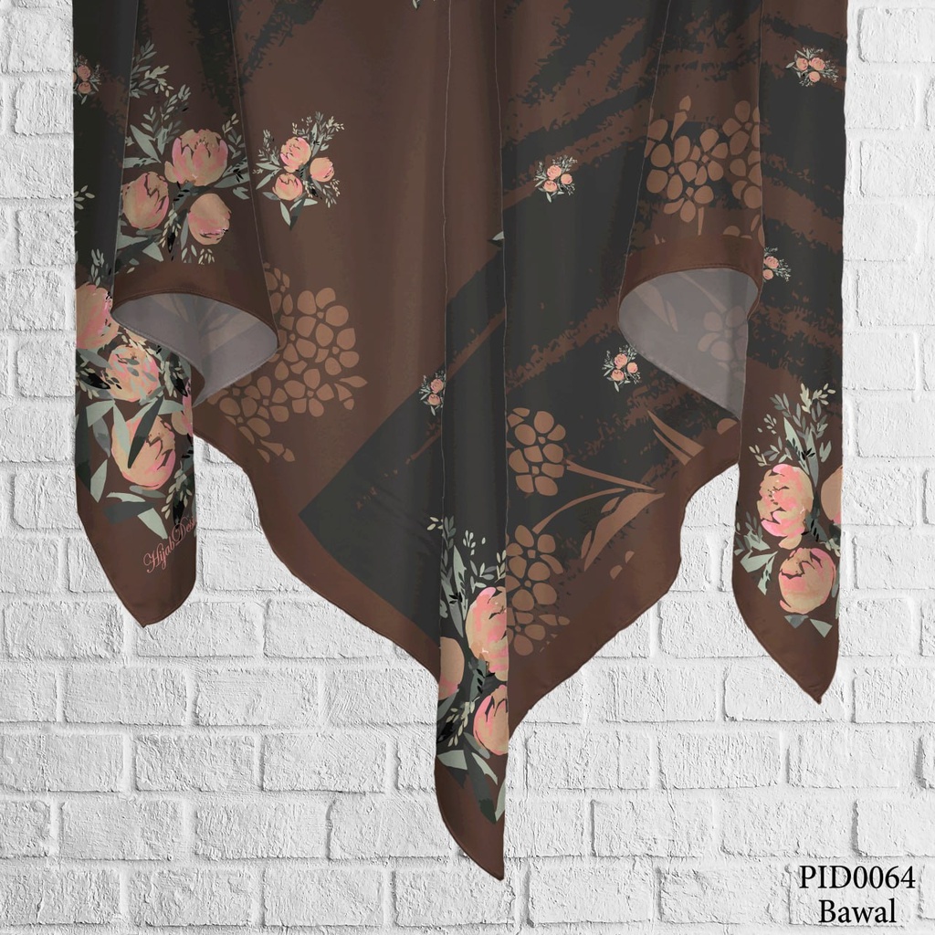 Tudung Bawal (Square Hijab) in PID0064 (Cotton Voile Premium, Bidang 40" (Kids), Bawal Biasa (No Awning), Tak Tambah Nama, Taknak Giftcard)