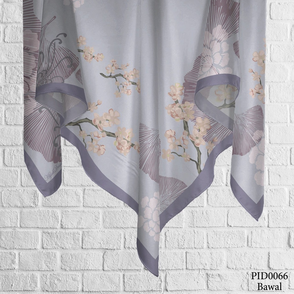 Tudung Bawal (Square Hijab) in PID0066 (Cotton Voile Premium, Bidang 40" (Kids), Bawal Biasa (No Awning), Tak Tambah Nama, Taknak Giftcard)